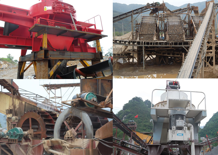 加工碎石的設備現場圖